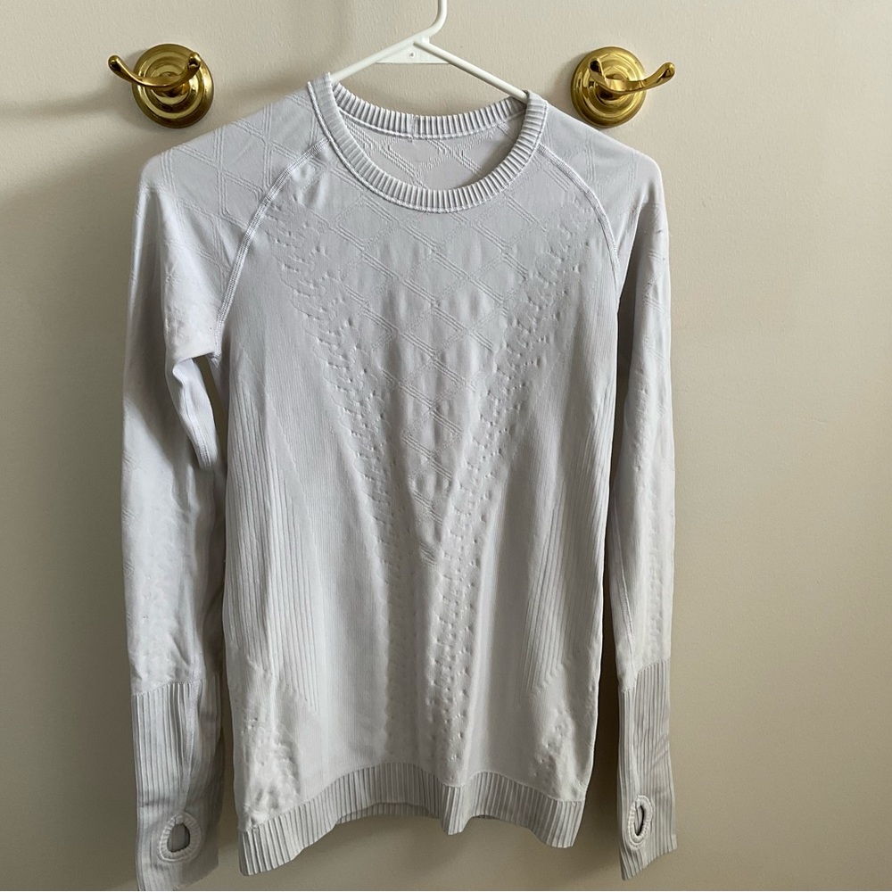 Lululemon Rest Less Pullover Heathered Silver Spoon